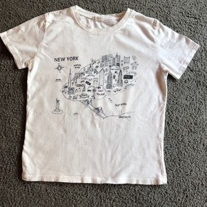 brandy melville new york graphic top